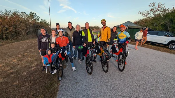 Team Cruzbike with their bikes at the 2026 Bike Sebring race